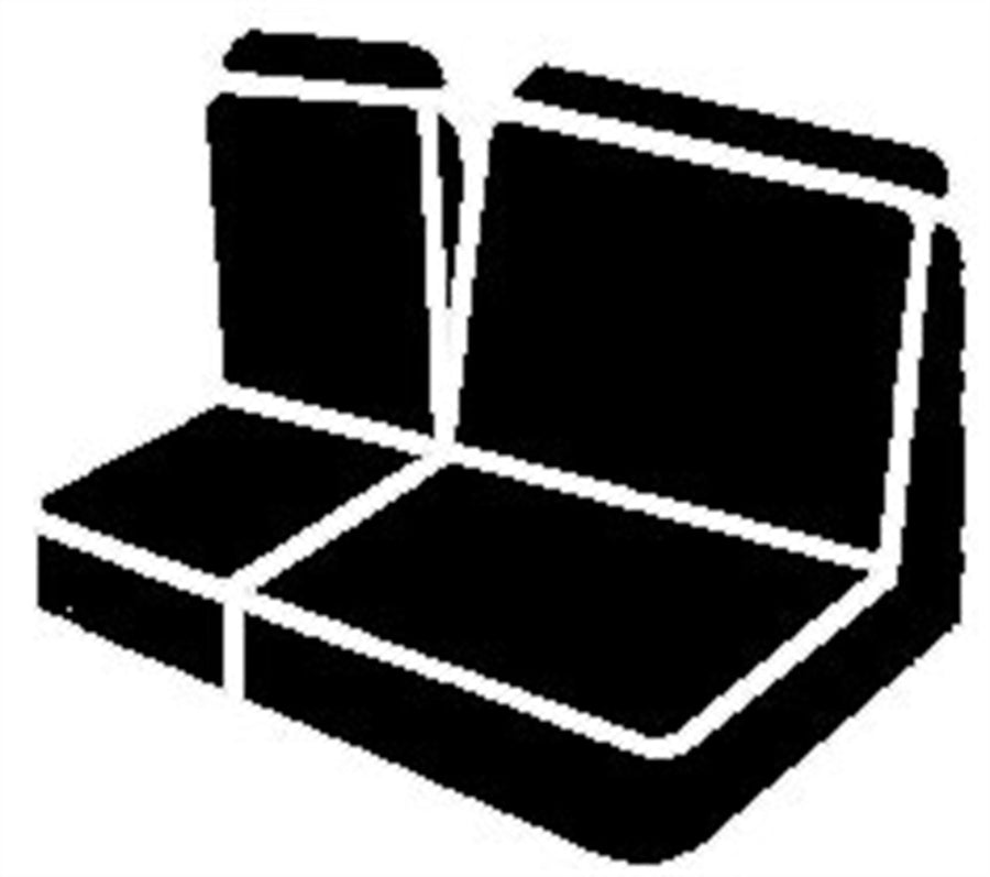 Fia BLACK TR48-2 Custom Fit Front Seat Cover Split Seat 60/40 - Saddle Blanket, (Black)