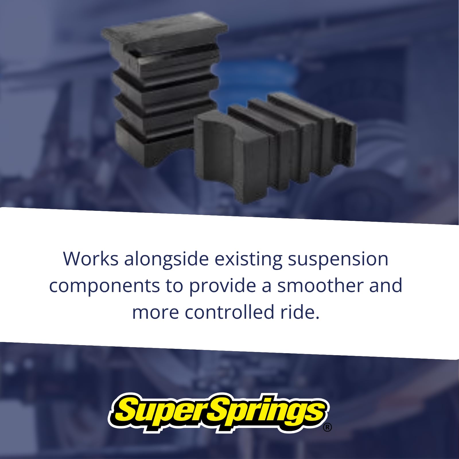 SumoSprings SSR-329-47 Rear for Mecedes-Benz Sprinter 2500, Black
