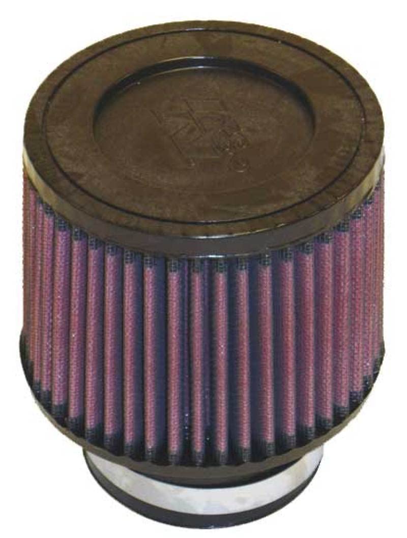 High-Flow K&N Original Lifetime Universal Clamp-On Air Filter: High Performance, Premium, Washable: Flange Diameter: 3 In, Filter Height: 4 In, Flange Length: 1.75 In, Shape: Round Tapered, RU-3700