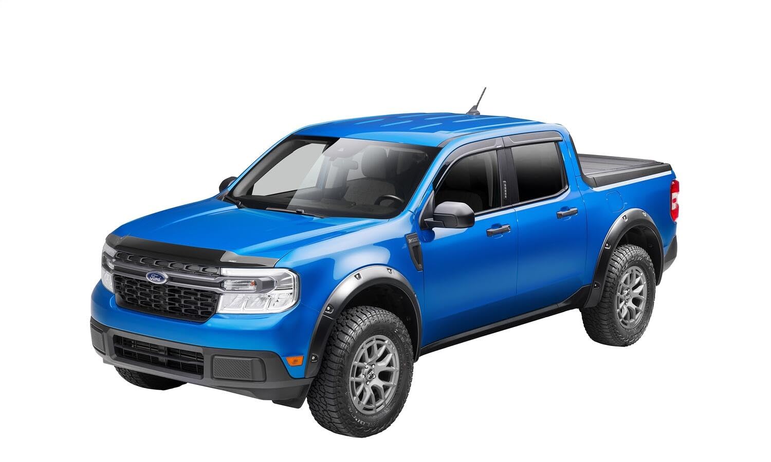 Aeroskin Hood Protector Husky Liners | Fits 2022-2026 Ford Maverick | Low Profile Deflector/Bug Shield - 1 pc., Smoke | 2842154