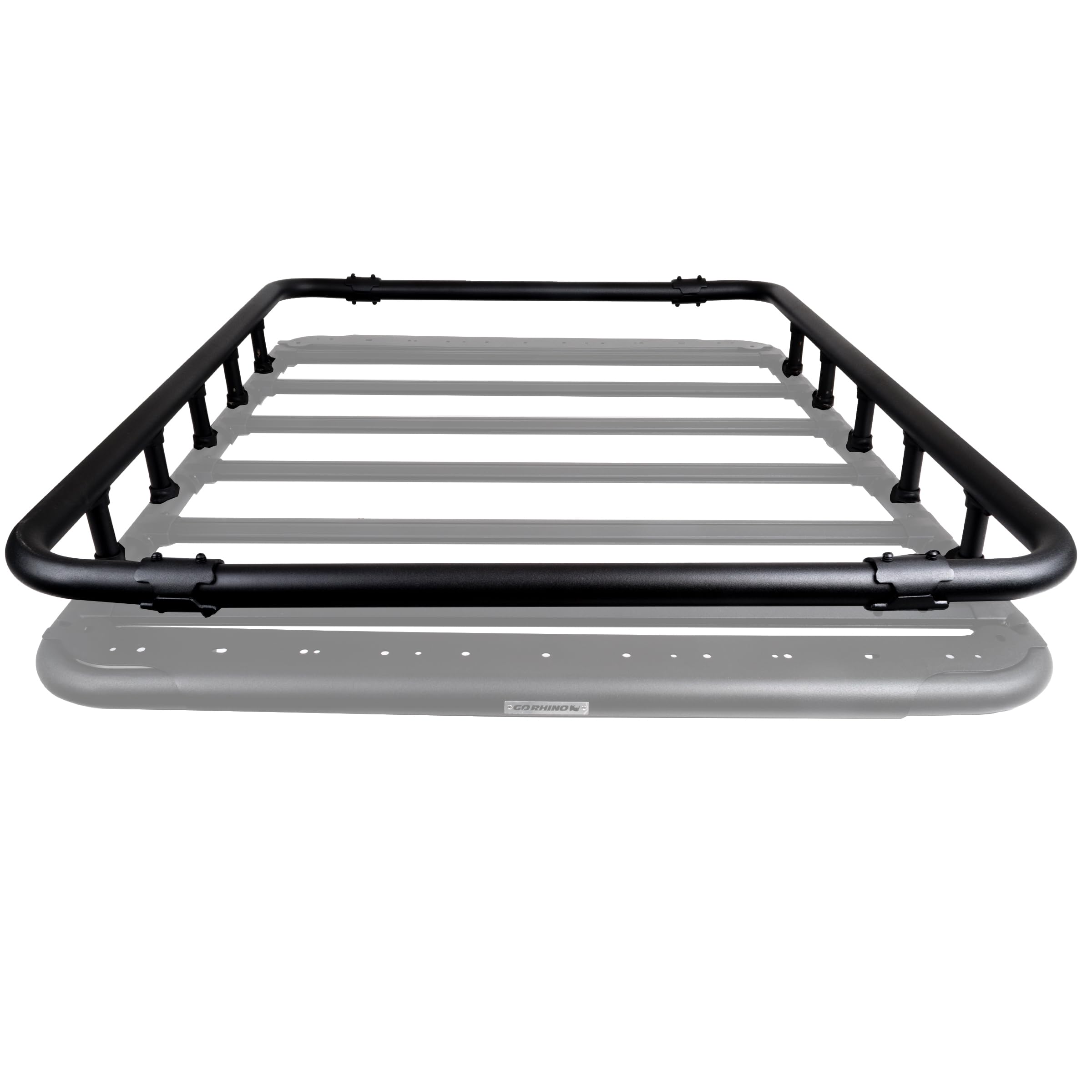 Go Rhino Quad-Rail Kit SRM500 | Aluminum, Textured Black | 5935063T | Fits Go Rhino 65" SRM500 Roof Racks