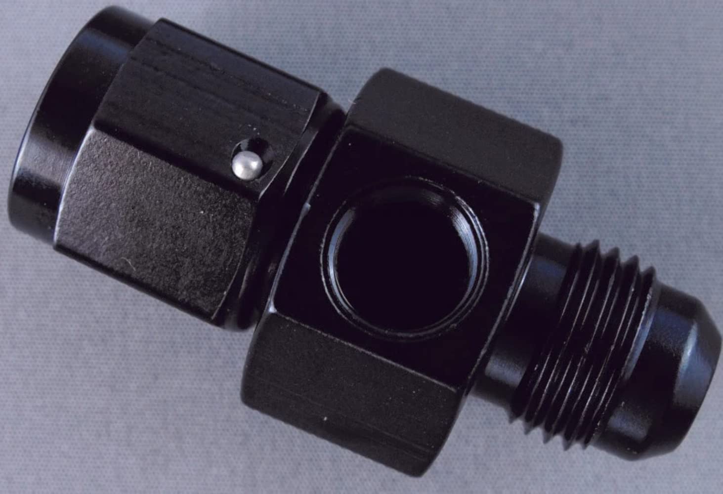 Inline Fragola Gauge Adapter -6AN Male x -6AN Fem - Black