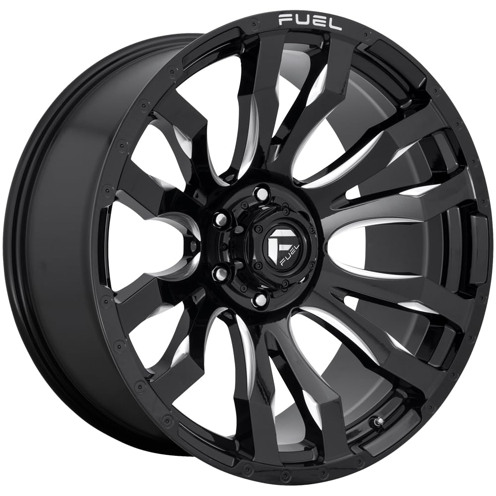 1PC Fuel D673 20X10 5X5.0 GL-BLK-MIL -18MM - D67320007547US