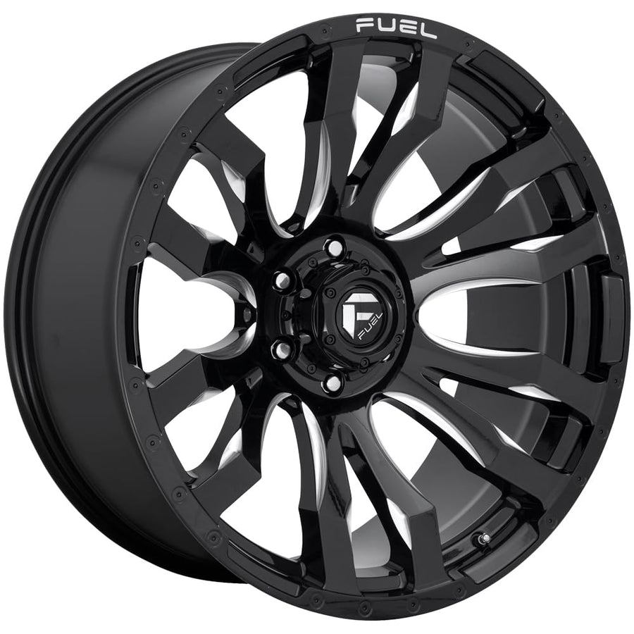 1PC Fuel D673 20X10 5X5.0 GL-BLK-MIL -18MM - D67320007547US
