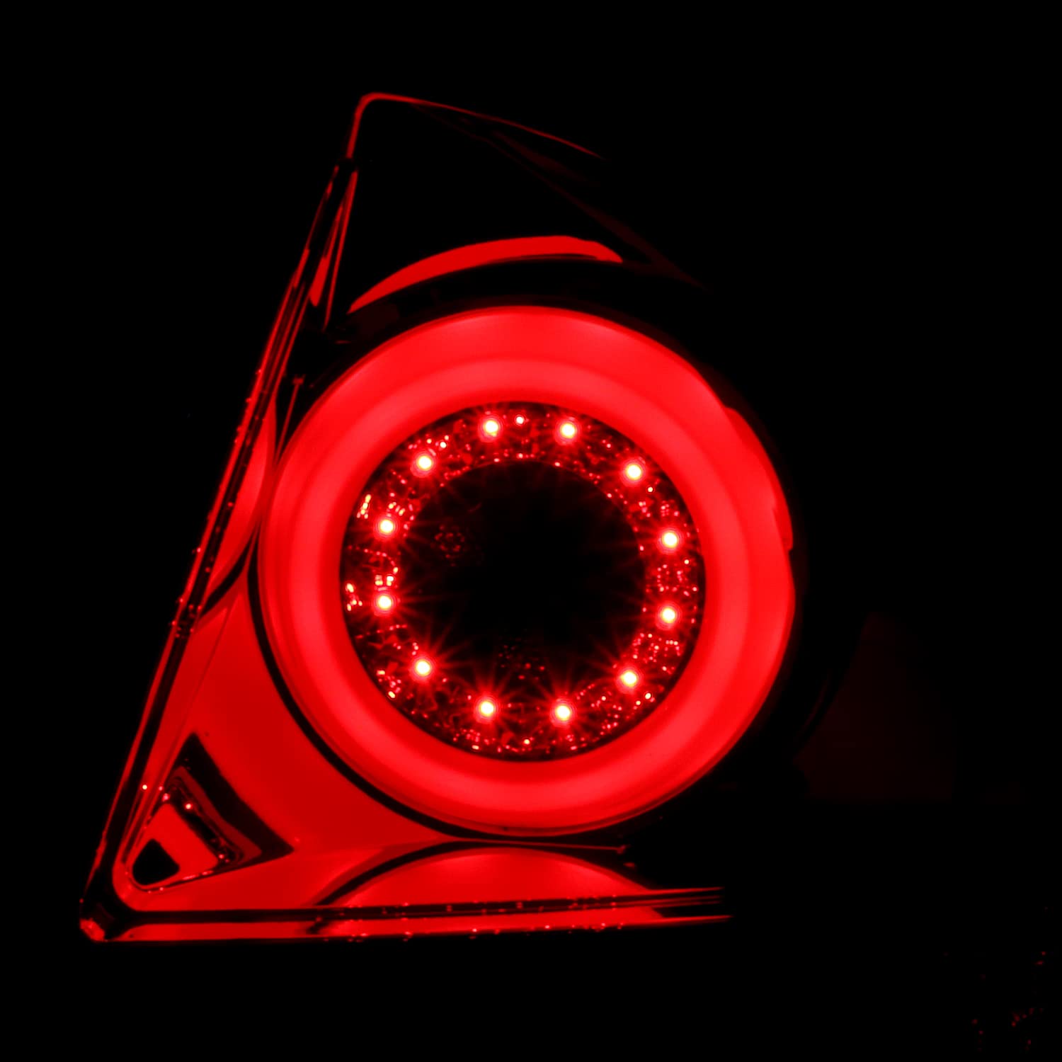 Spec-D Tuning LED Bar Tail Lights Red Lens Compatible with 2006-2013 Chevy Impala, 2014-2016 Chevy Impala Limited Left + Right Pair Assembly