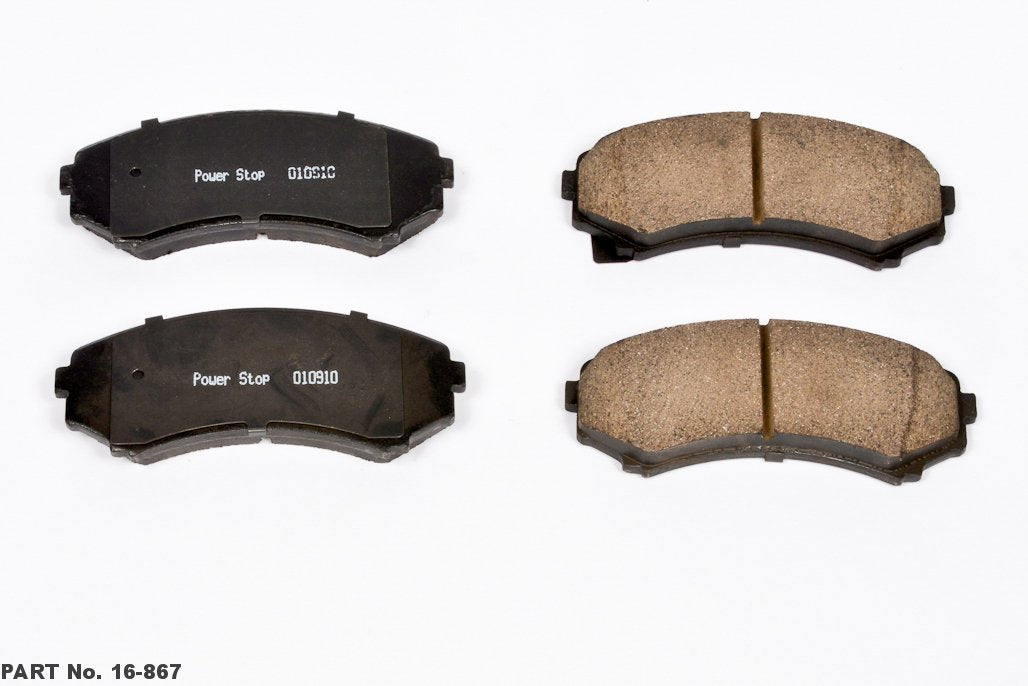 Power Stop Z16 16-375 Evolution Front Ceramic Brake Pads For Honda Passp, Isuzu Axiom, Isuzu Rodeo, Isuzu Rodeo Sport, Mitsubishi Endeavor, Mitsubishi Endeavor, Mitsubishi Montero [Model Specific]