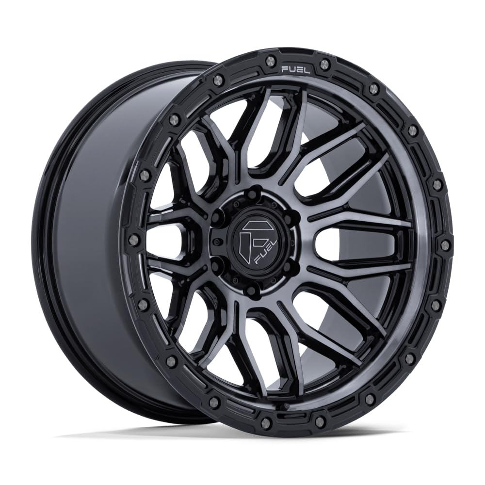 FC881 SURGE FUEL OFF-ROAD 17X9, 5X5.0, 5.04, 1mm GLOSS BLACK MACHINED W/GRAY TINT - FC881BT17905001