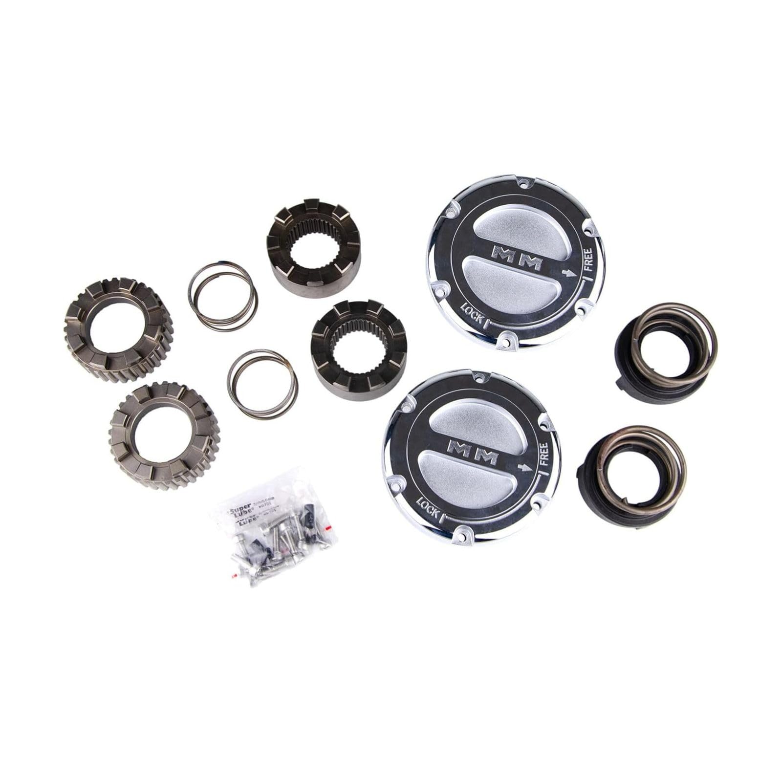 Pair of Premium MILE MARKER 549 Manual Locking Hubs fits 2005-2020 F250 F350 F450 F550 | Replaces Original Equipment Manual or Automatic Hubs | Durable Metal Construction