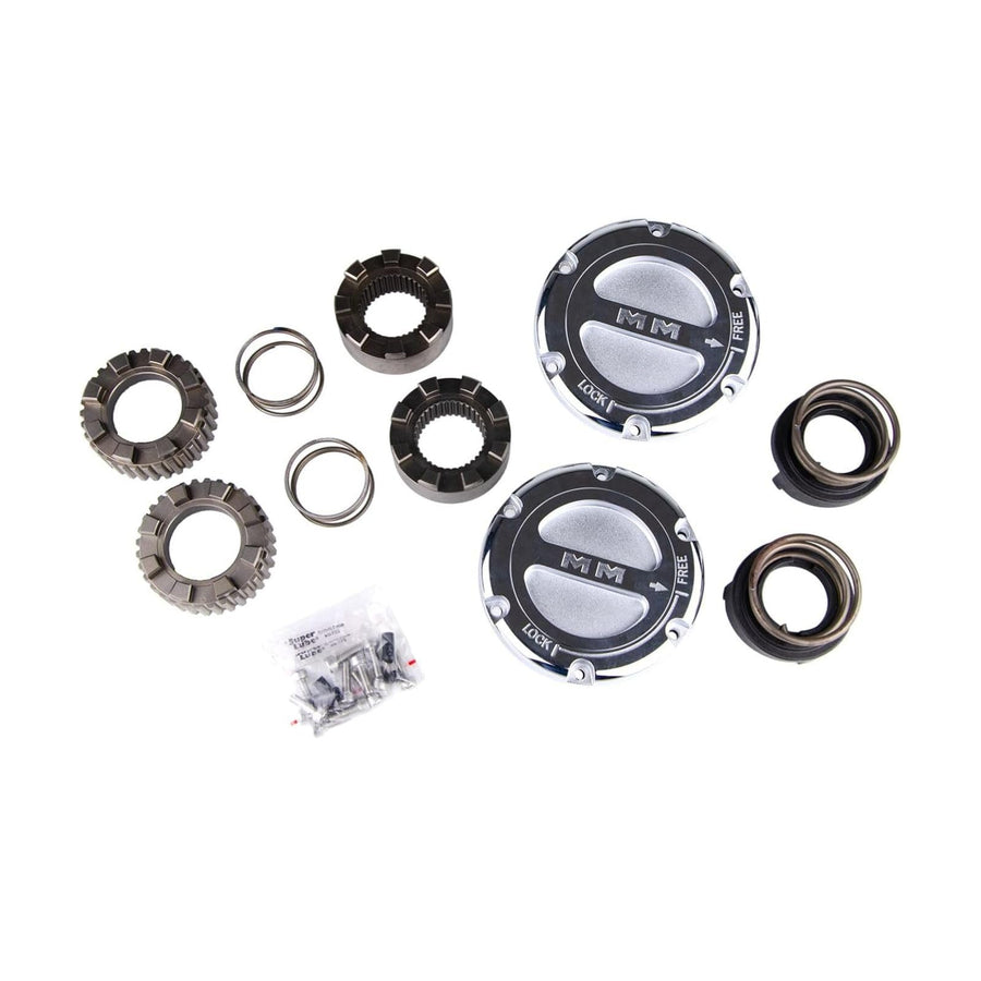 Pair of Premium MILE MARKER 549 Manual Locking Hubs fits 2005-2020 F250 F350 F450 F550 | Replaces Original Equipment Manual or Automatic Hubs | Durable Metal Construction