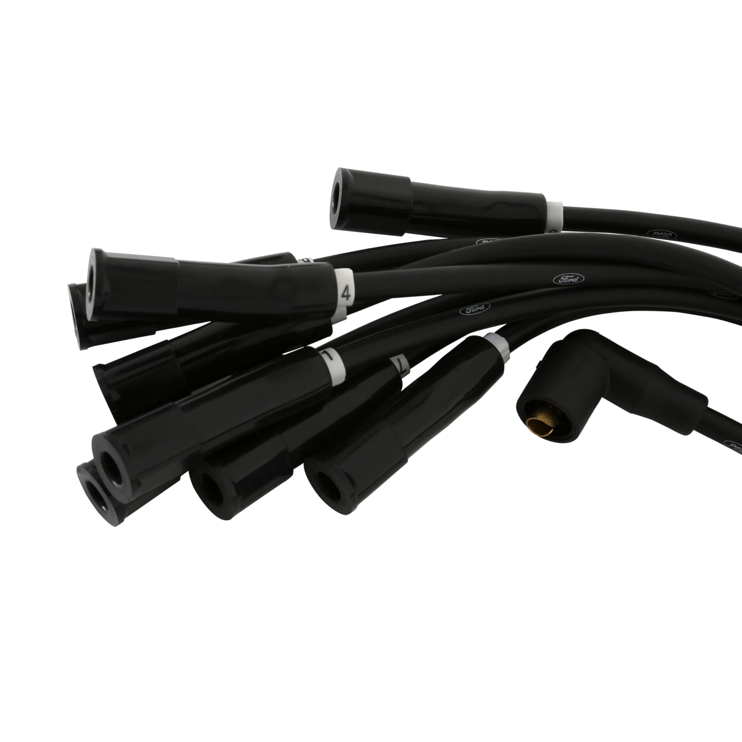 8MM Scott Drake Black Spark Plug Wires C7OZ-12259-BK8 390/428