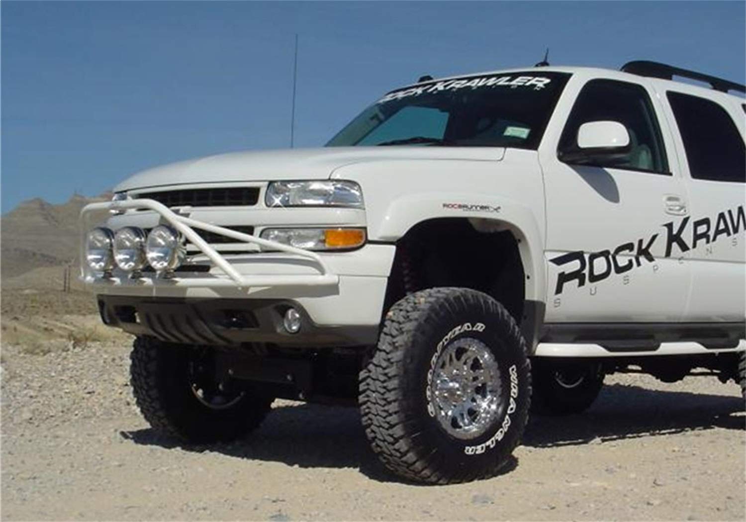 Gloss Black N-Fab Light Bar | C993LH | Fits 1999-2002 Chevrolet 1500 / 2500 / 3500, 2000-2005 Tahoe / Suburban