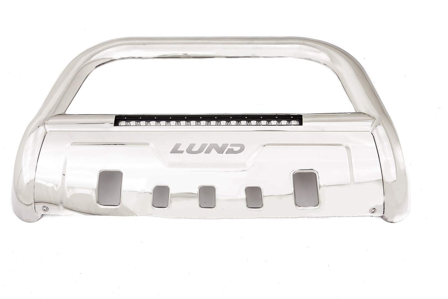 Lund Polished Stainless Steel 47021204 Bull Bar with Integrated 20" LED Light Bar for 2009-2018 Dodge Ram 1500 (Excludes Rebel)