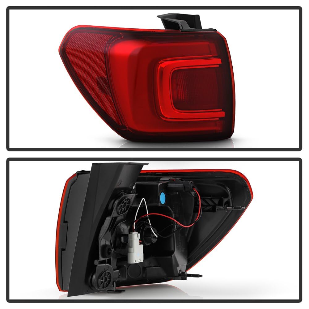 GMC Acadia 17-19 (w/o All Terrain Pkg) Spyder (POE) Red Lens LED Tail Light - OE Outer Left
