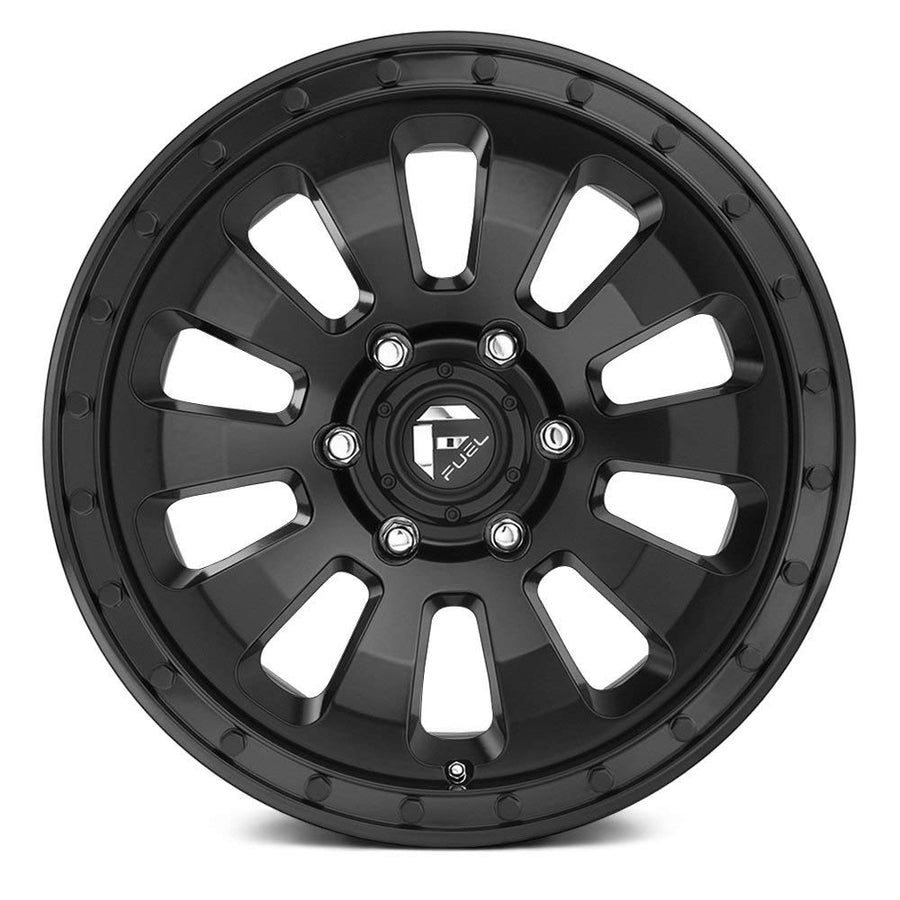 1PC Fuel D630 TACTIC 17x9, Bolt Pattern: 5x5/, Offset: -12, MATTE BLACK, set of