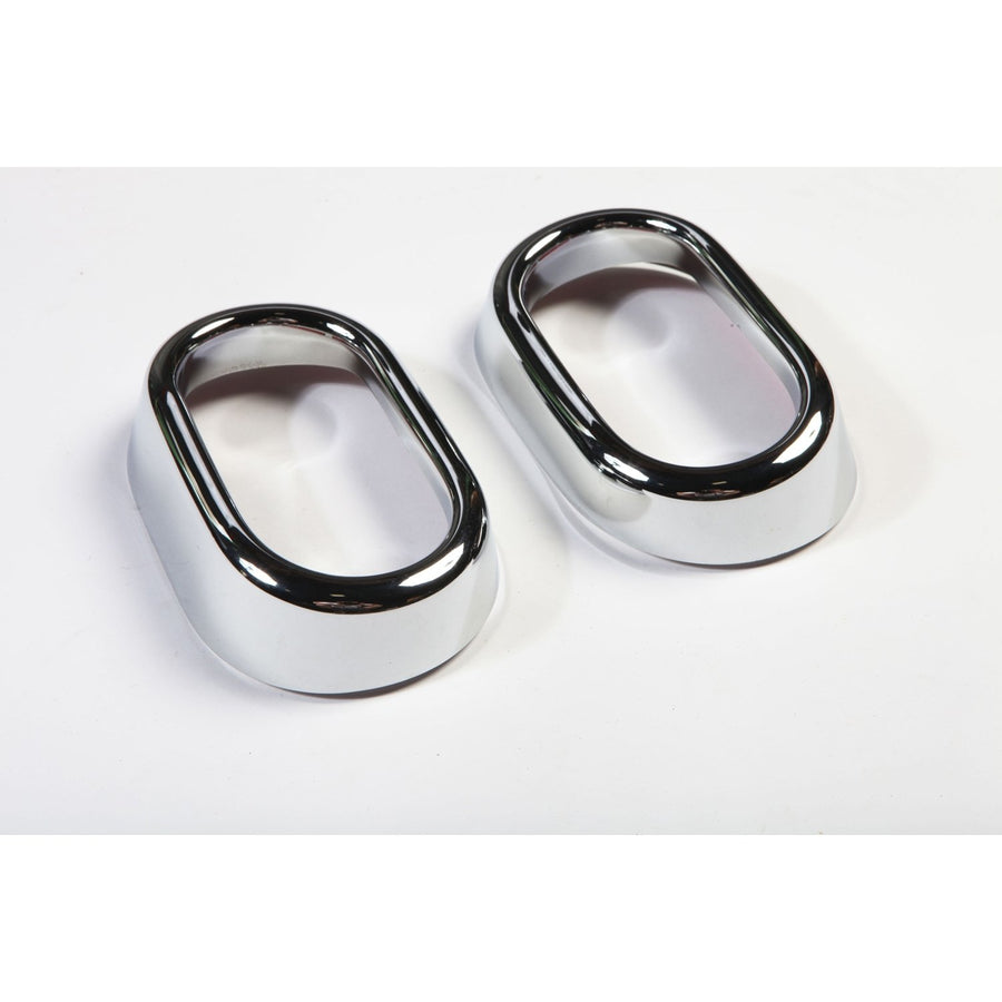 Door Handle Trim Rugged Ridge 11156.20, Interior, Chrome; 07-10 Jeep Wrangler JK