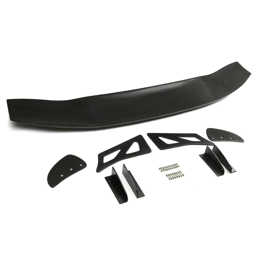 69 inches Auto Dynasty Universal GT Style Carbon Fiber Spoiler with Brackets