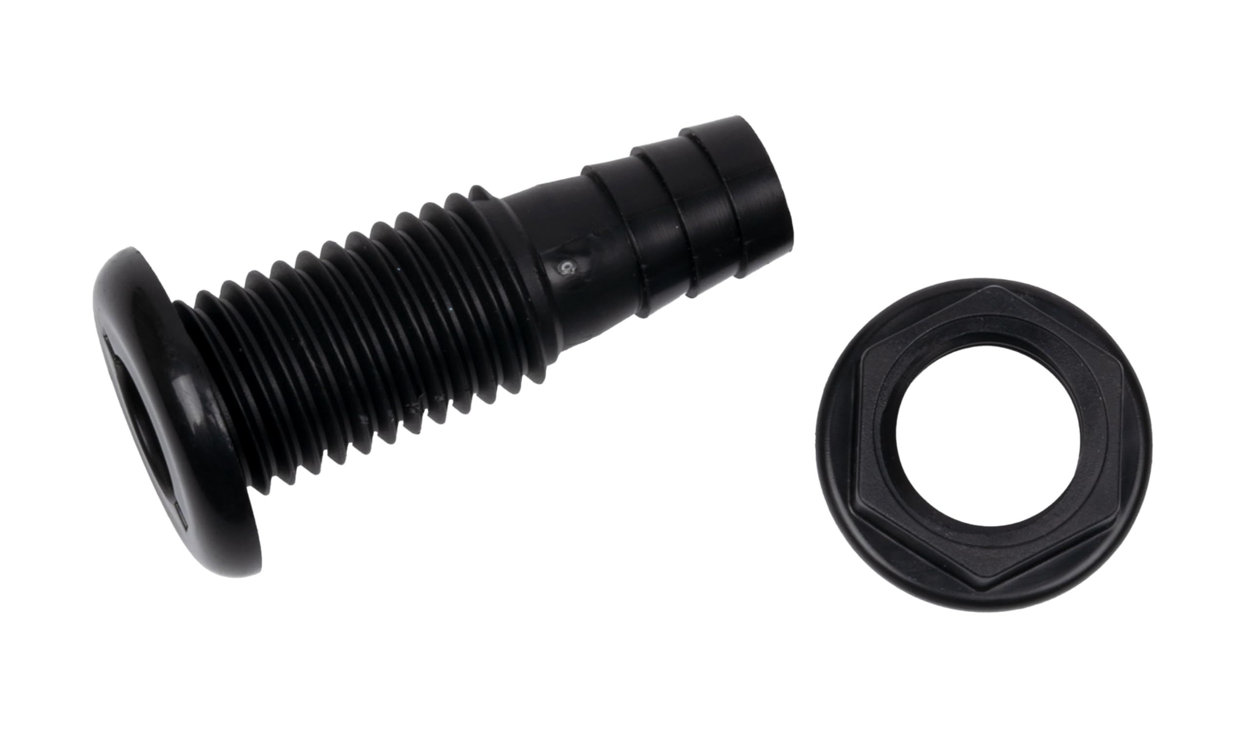 3/4" Thru-Hull Straight BLK