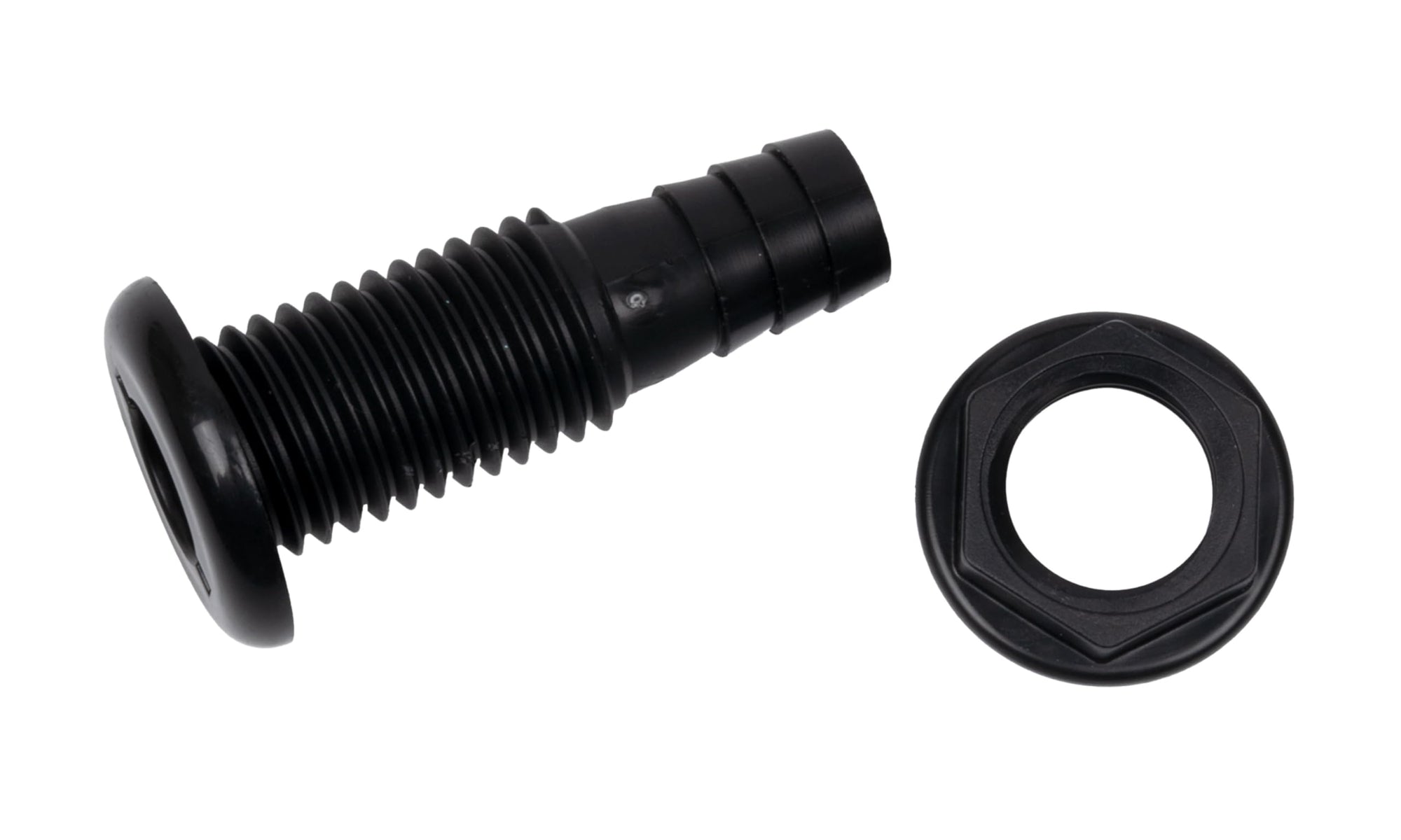 3/4" Thru-Hull Straight BLK