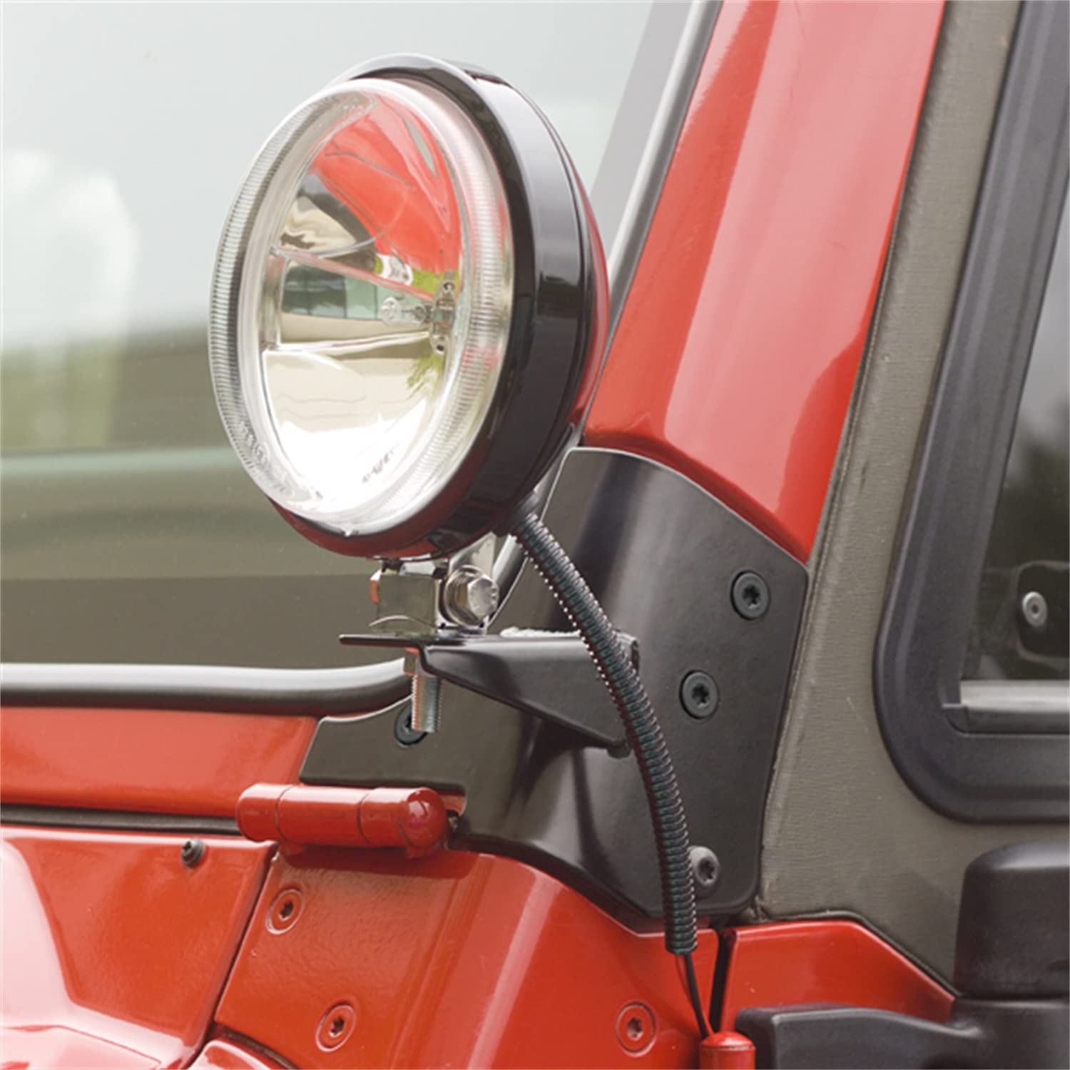 Rugged Ridge Light Kit Mount for Jeep Wrangler TJ | Windshield Mounted | 11027.02 | Fits 1997-2006 Jeep Wrangler TJ