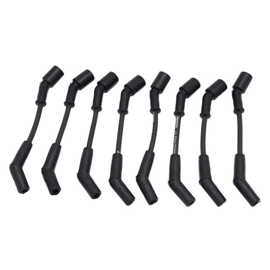 Black Pertronix 808224 8mm Wire (GM LS 45 Degree Boots)