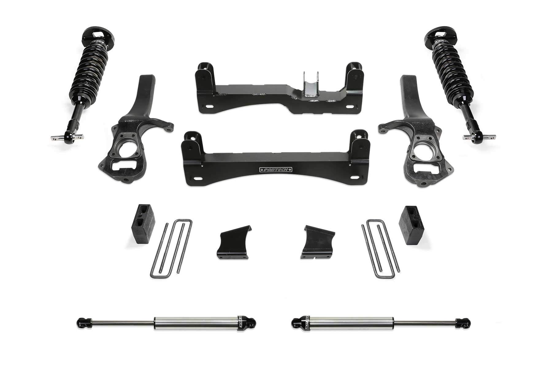 Fabtech Performance Lift System K1150DL w/Shocks 6 in. Lift w/Front Dirt Logic 2.5 Coilovers Rear Dirt Logic 2.25 Shocks Lift System w/Shocks