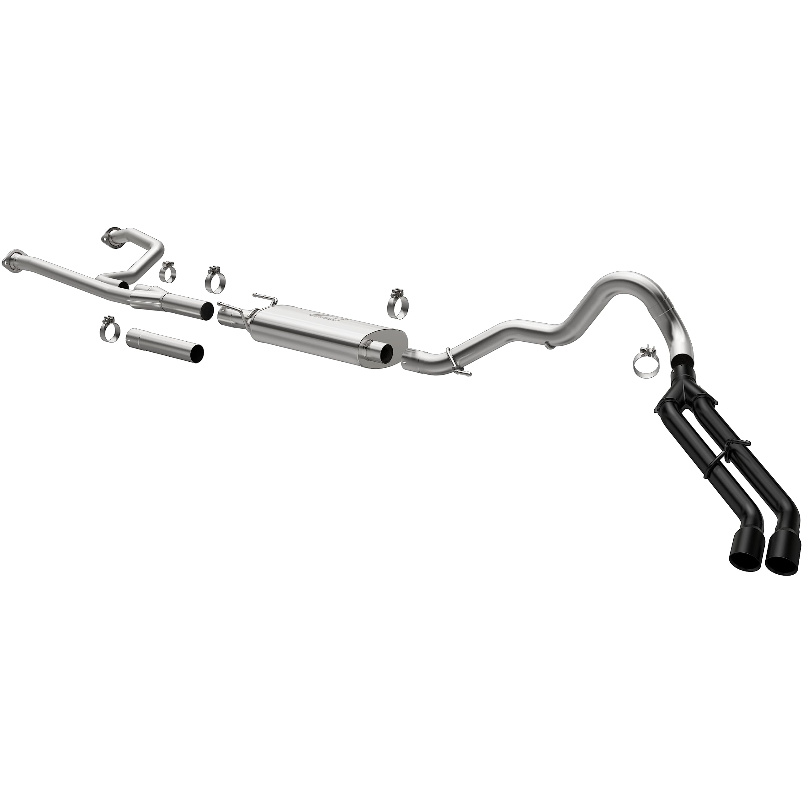 Cat-Back MagnaFlow Performance Exhaust System 19603: Street Series, Compatible with 2022-2025 Toyota Tundra, Dual Same Side Behind Driver Rear Tire Exit