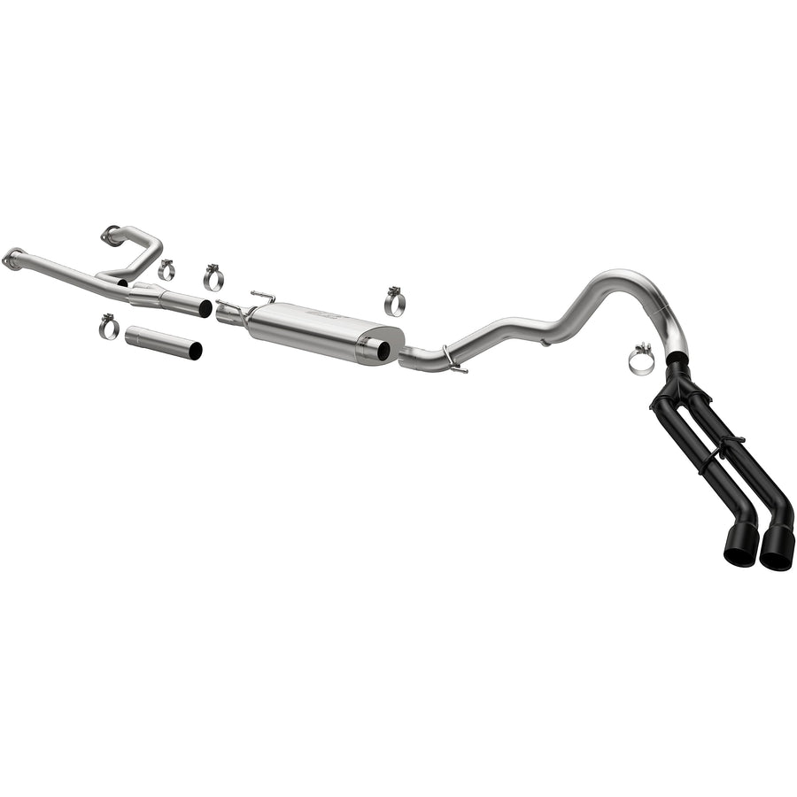 Cat-Back MagnaFlow Performance Exhaust System 19603: Street Series, Compatible with 2022-2025 Toyota Tundra, Dual Same Side Behind Driver Rear Tire Exit