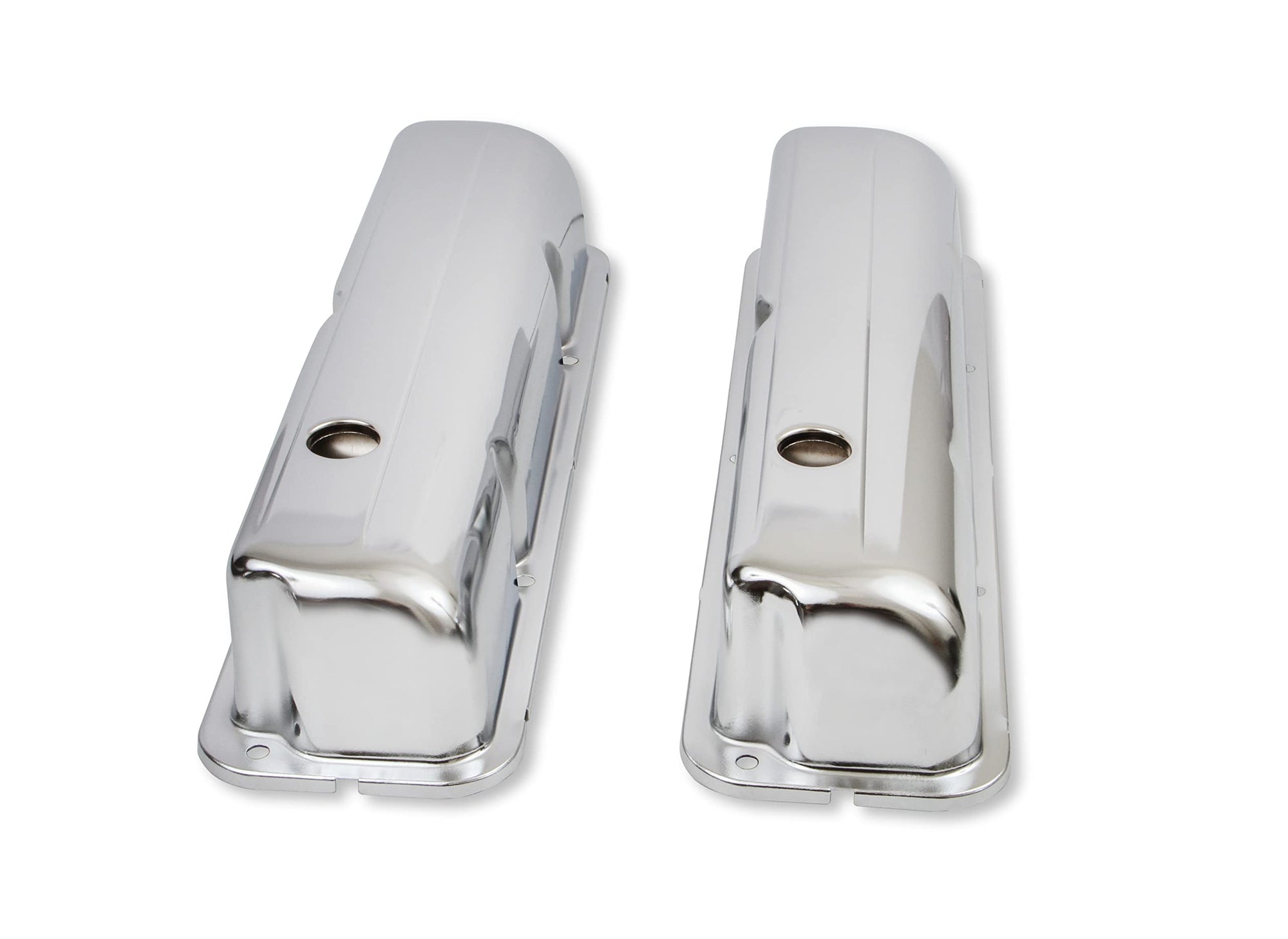Vlv/Cvr Mr. Gasket Ford 332-428 W/Baff, Chrome