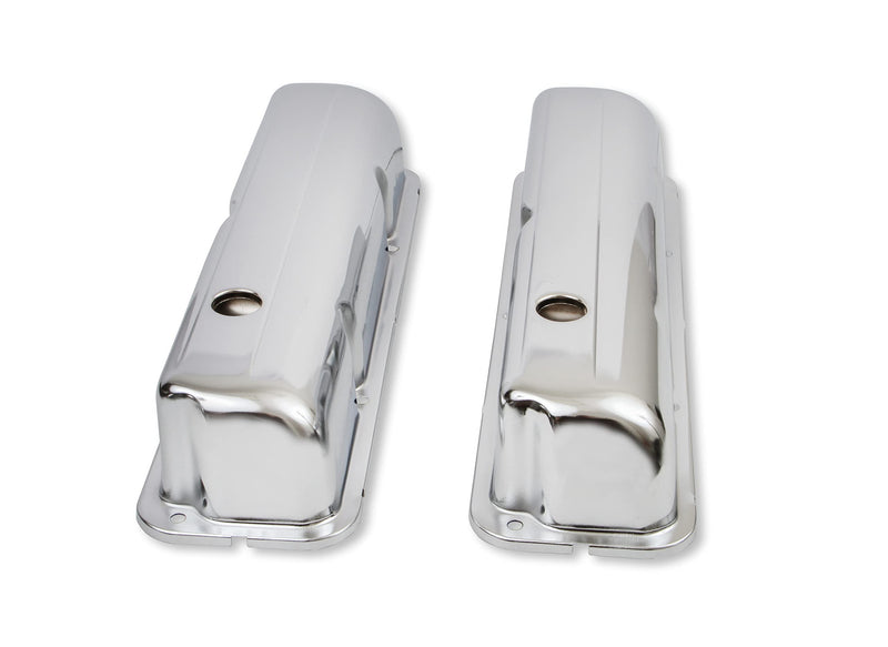 Vlv/Cvr Mr. Gasket Ford 332-428 W/Baff, Chrome
