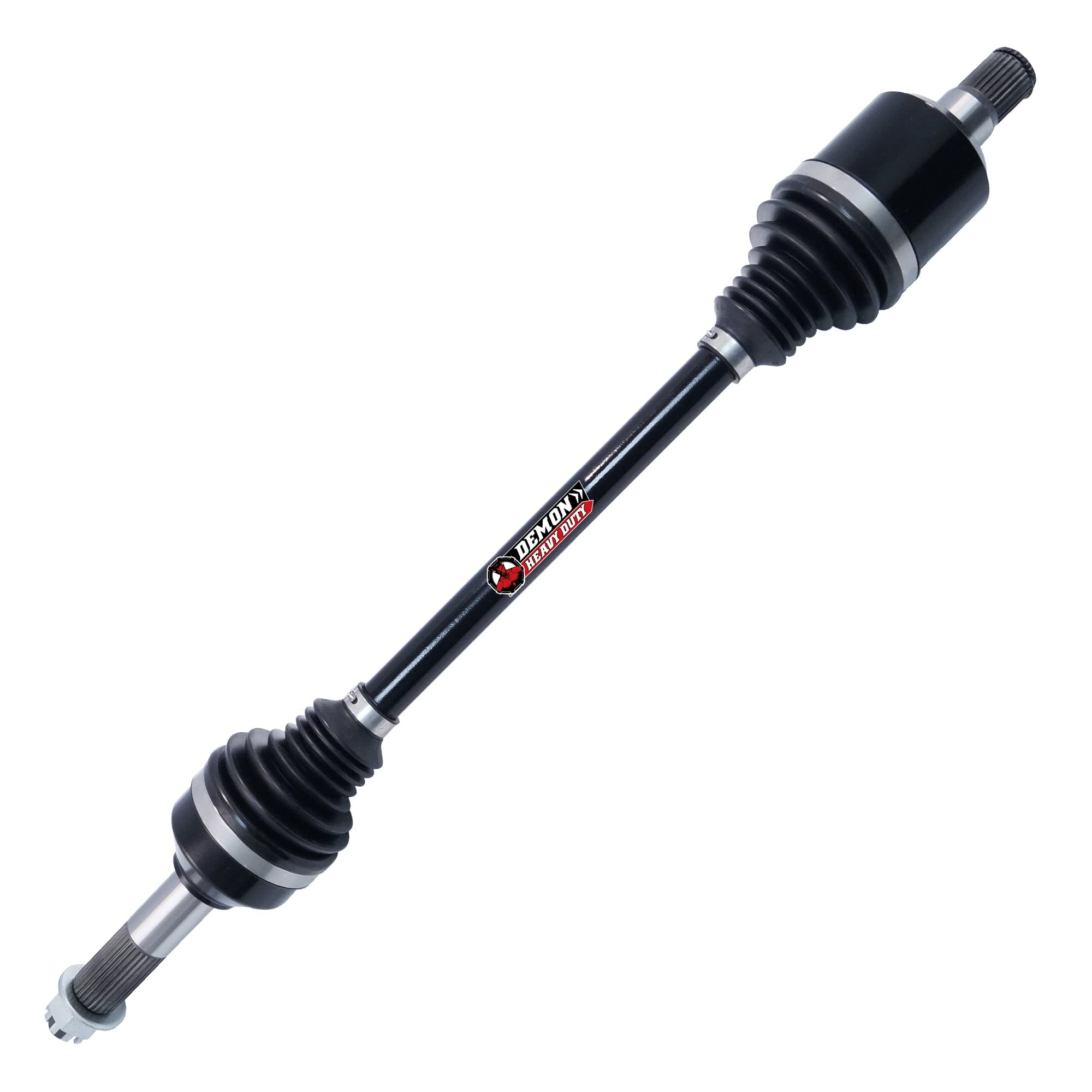 Demon Powersports Heavy Duty Rear Left/Right Axle for (2014-15) Can Am Maverick 1000, Dual Heat Treated High Strength, Gives Wider Angles & in Molybdenum Grease Precision OEM: 705501794