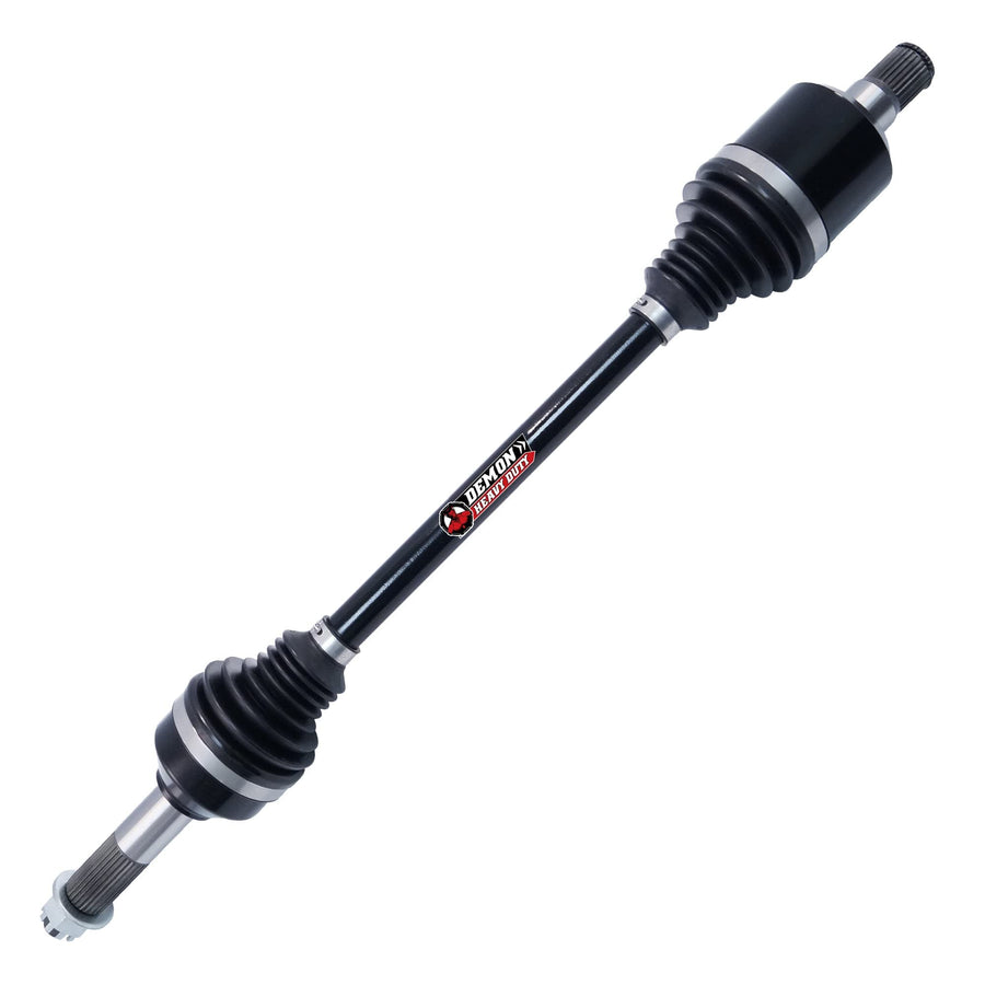 Demon Powersports Heavy Duty Rear Left/Right Axle for (2014-15) Can Am Maverick 1000, Dual Heat Treated High Strength, Gives Wider Angles & in Molybdenum Grease Precision OEM: 705501794