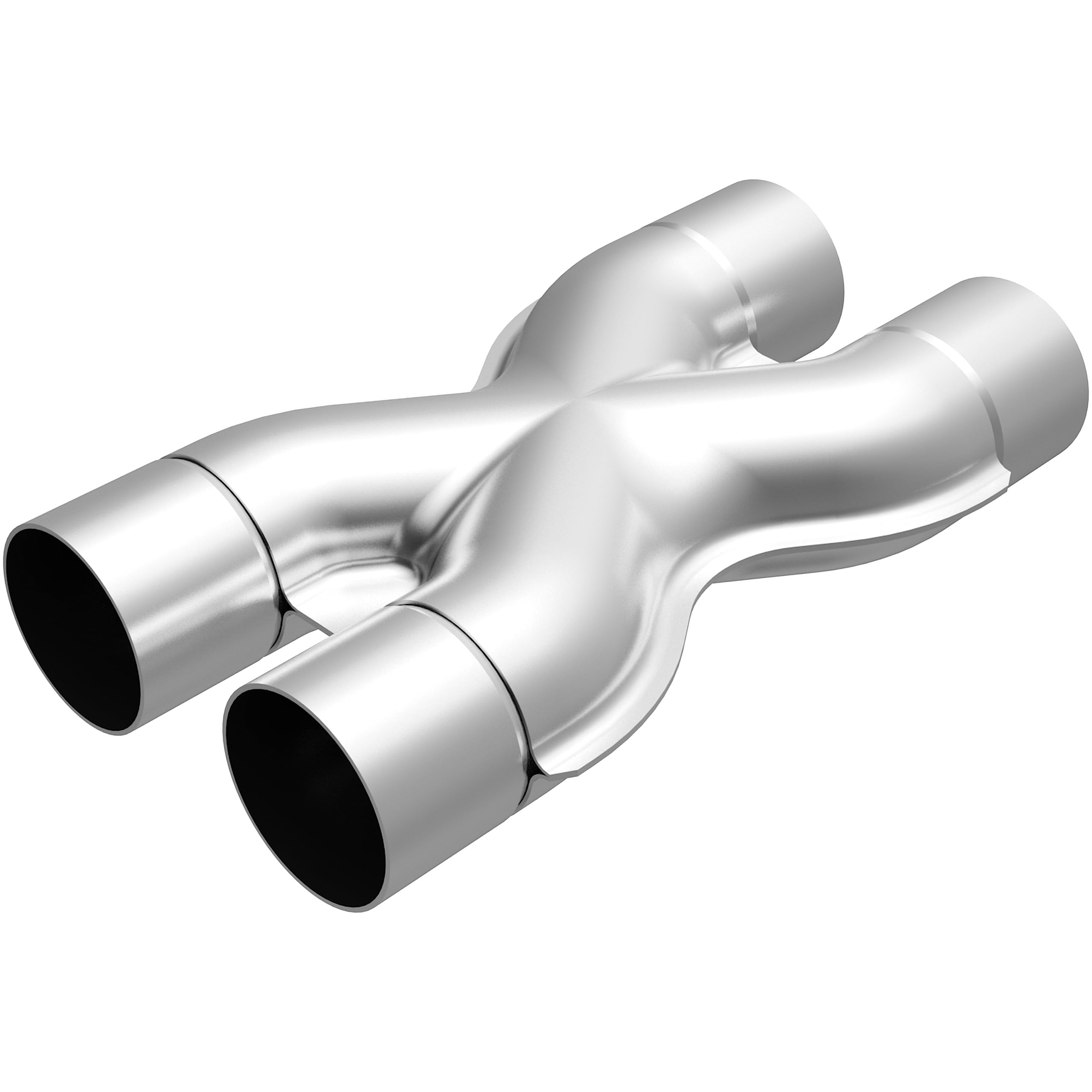 MagnaFlow Tru-X Performance Exhaust X-Pipe 10790: 2.25"/2.25" Inlet/Outlet, Stainless Steel