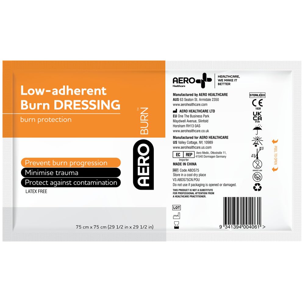 Low-Adherent AEROBURN Burn Dressing 75 x 75cm