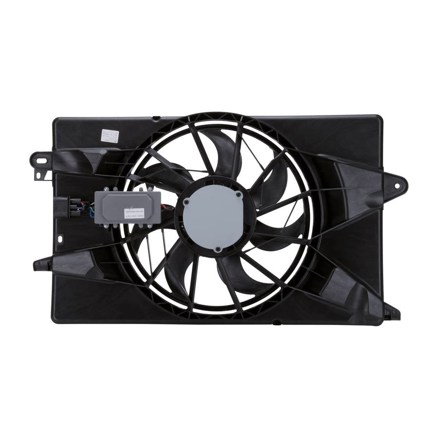 Replacement TYC 622920 Cooling Fan Assembly Compatible with Dodge Dart, Black