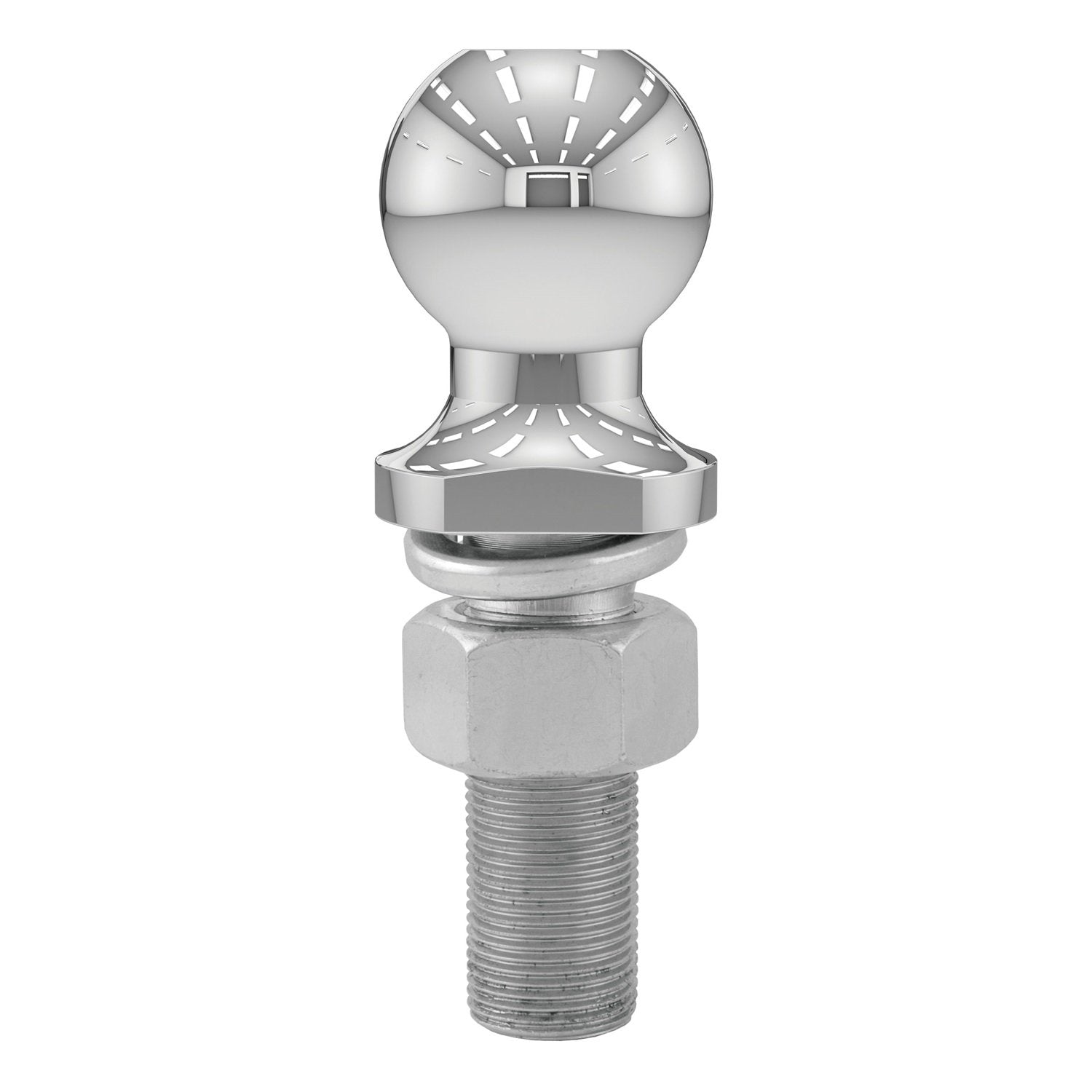 CURT 40072 Trailer Hitch Ball Chrome, 3,500 lbs, 1-7/8-Inch Diameter, 1 x 3-Inch Shank