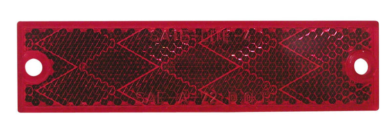 Red Peterson Compact Rectangular Reflector - B487R
