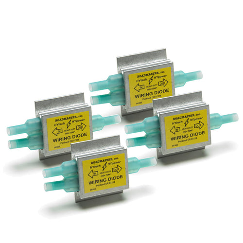 Pack of 4 Roadmaster Hy-Power Diodes Compatible with RVs & Flat Towed Vehicles | Prevents Electrical Backfeed | Protects Vehicle Wiring Systems During Flat Towing | Ensures Reliable Lighting