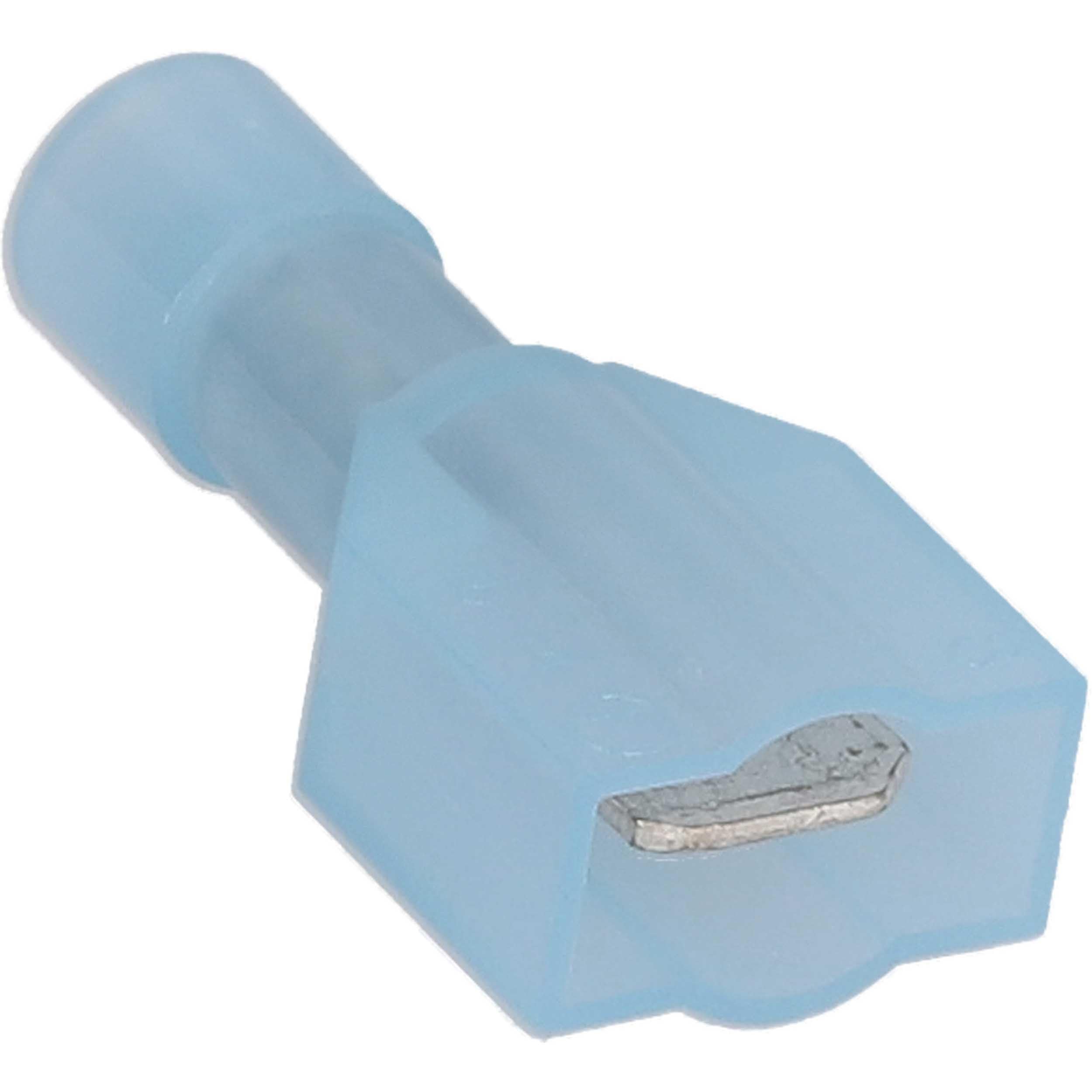 Install Bay Fully Insulated Nylon Male Connector 16/14 Gauge .250, Blue (100-Pack)