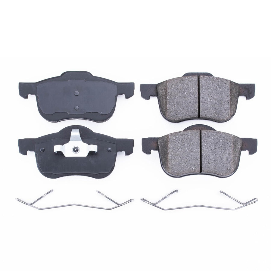 Power Stop Brake Kit Front For Volvo S60 2001-09 |S80 1999-06 |V70 2001-07 |XC70 2003-07 - Ceramic Brake Pads With Installation Hardware, 17-794
