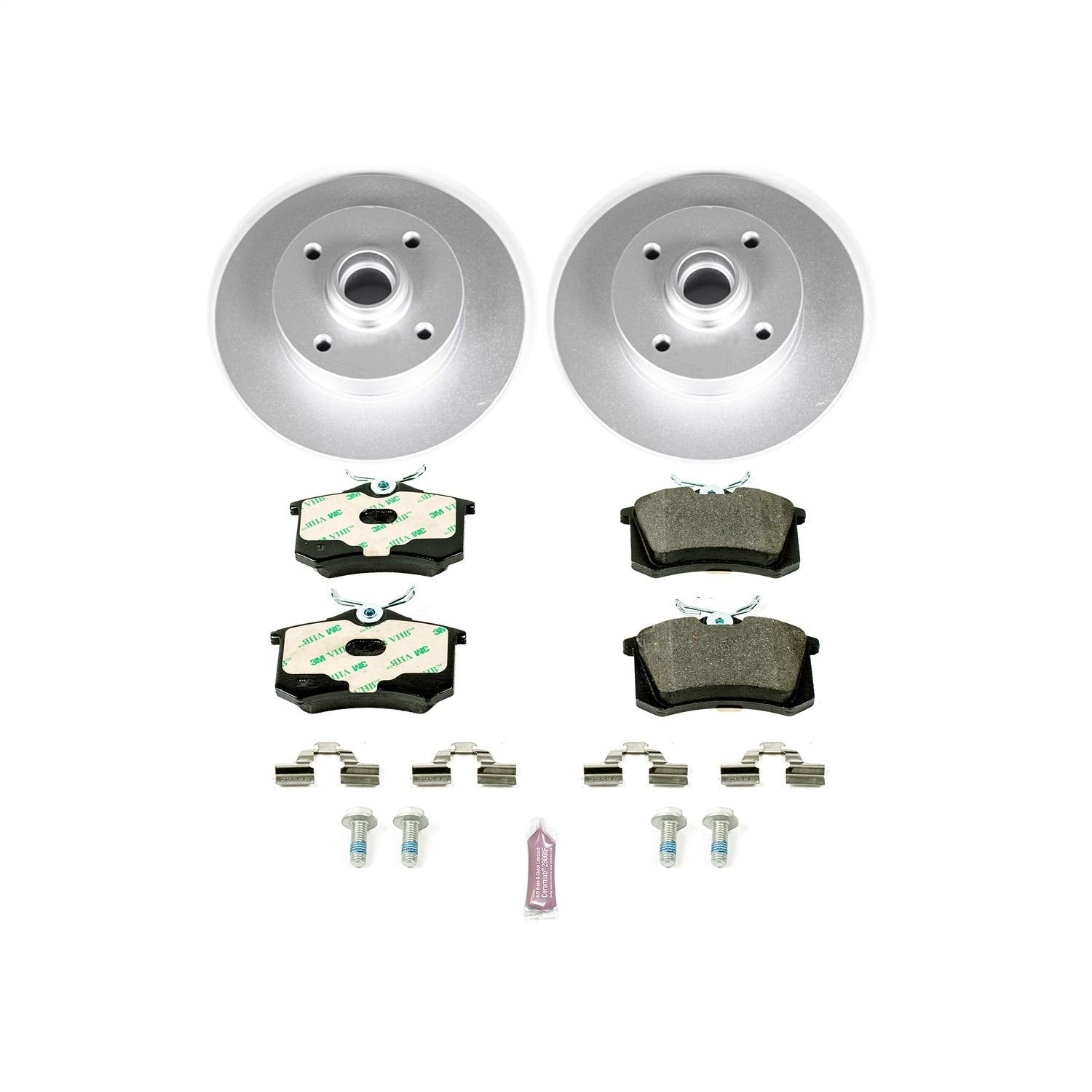 Power Stop ESK369 Euro-Stop Rear Brake Kit For VW Cabrio, VW Golf, VW Jetta, VW Passat [Model Specific]