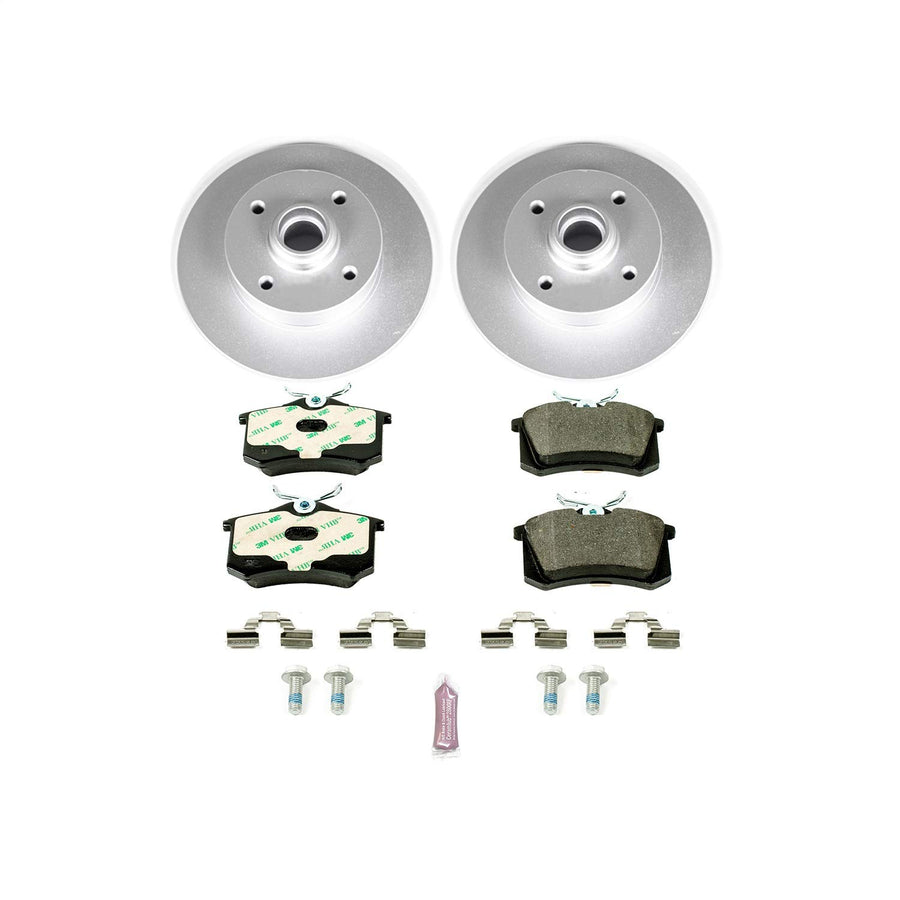 Power Stop ESK369 Euro-Stop Rear Brake Kit For VW Cabrio, VW Golf, VW Jetta, VW Passat [Model Specific]