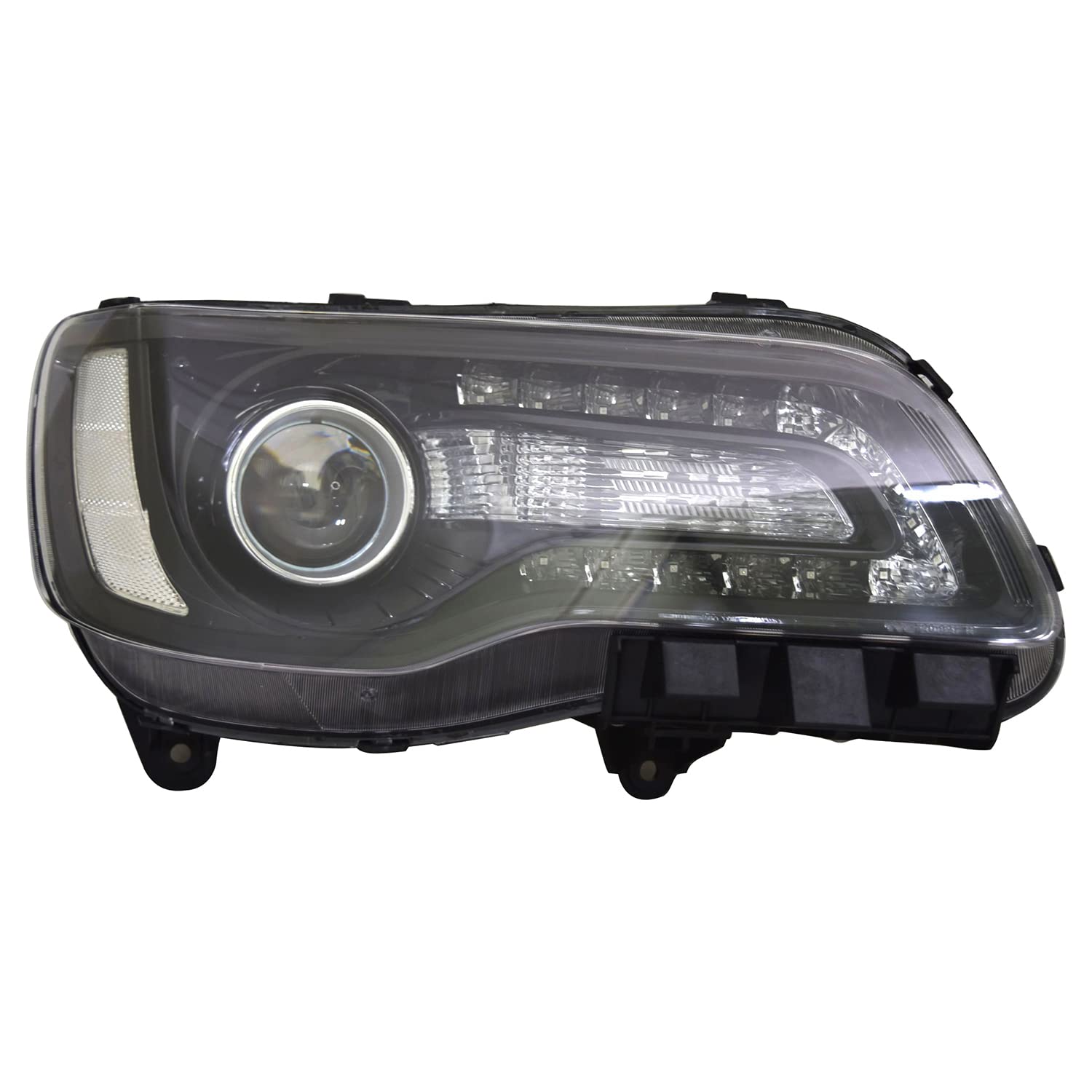 Right TYC Headlight Assembly Compatible with 2018-2021 Chrysler 300