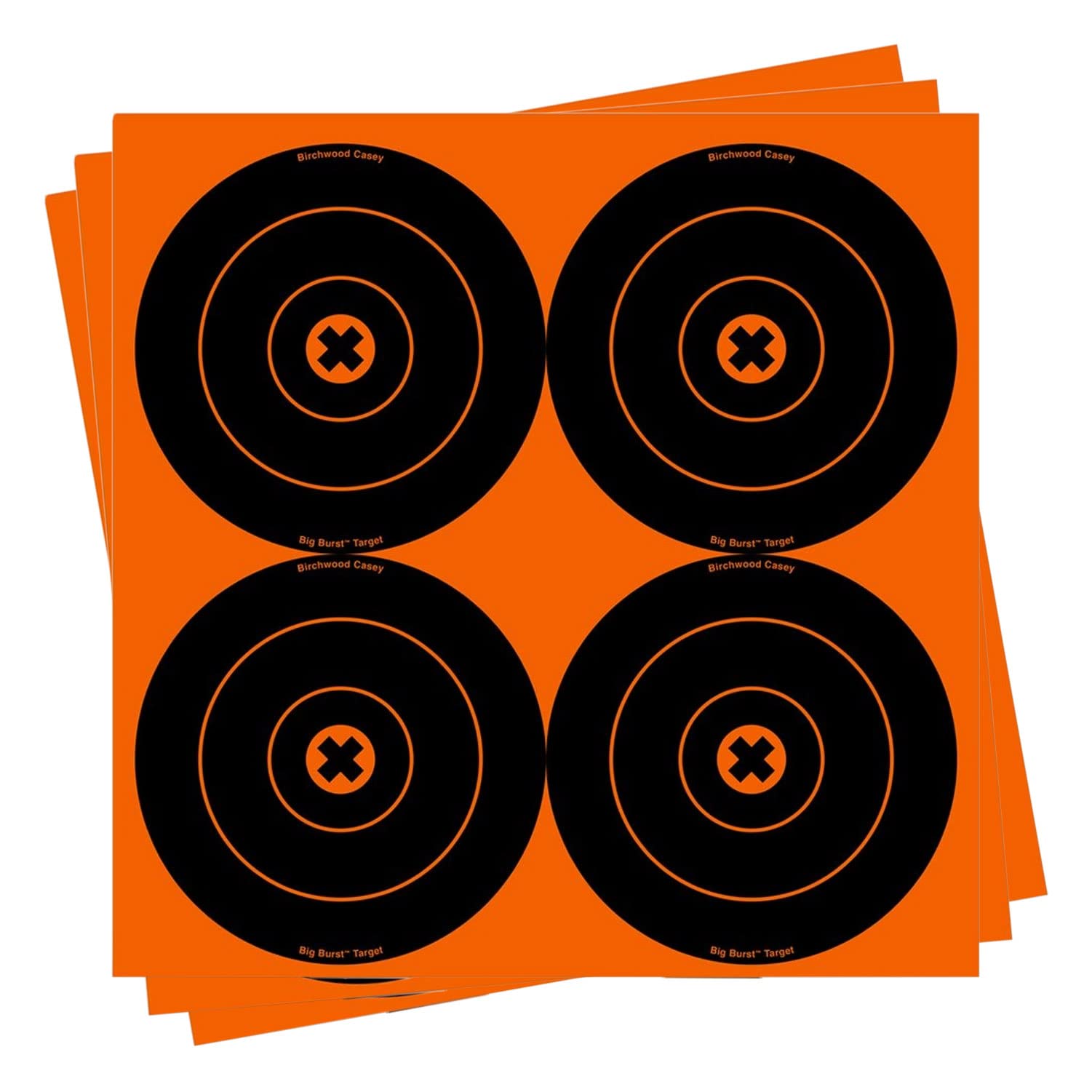 Birchwood Casey 6-Inch Big Burst Bull's-Eye, 12 - 6-Inch Revealing Targets