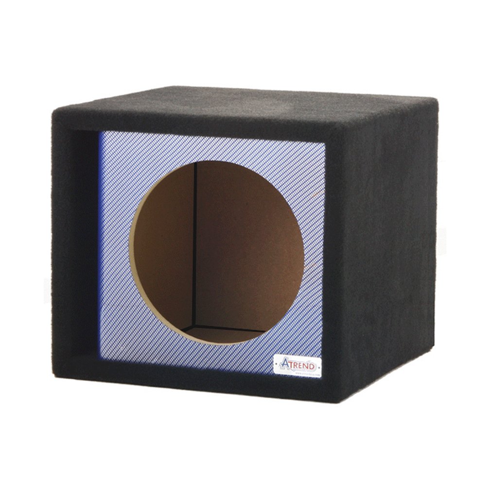 blue ATREND 10" single vented carbon fiber