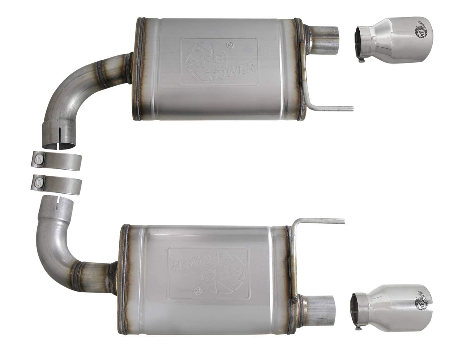 Mach Force Xp aFe Power 49-43105-P Axle Back Exhaust System