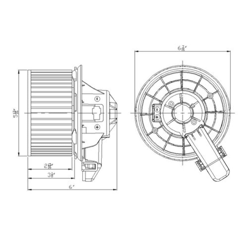 Replacement TYC 700224 Blower Assembly