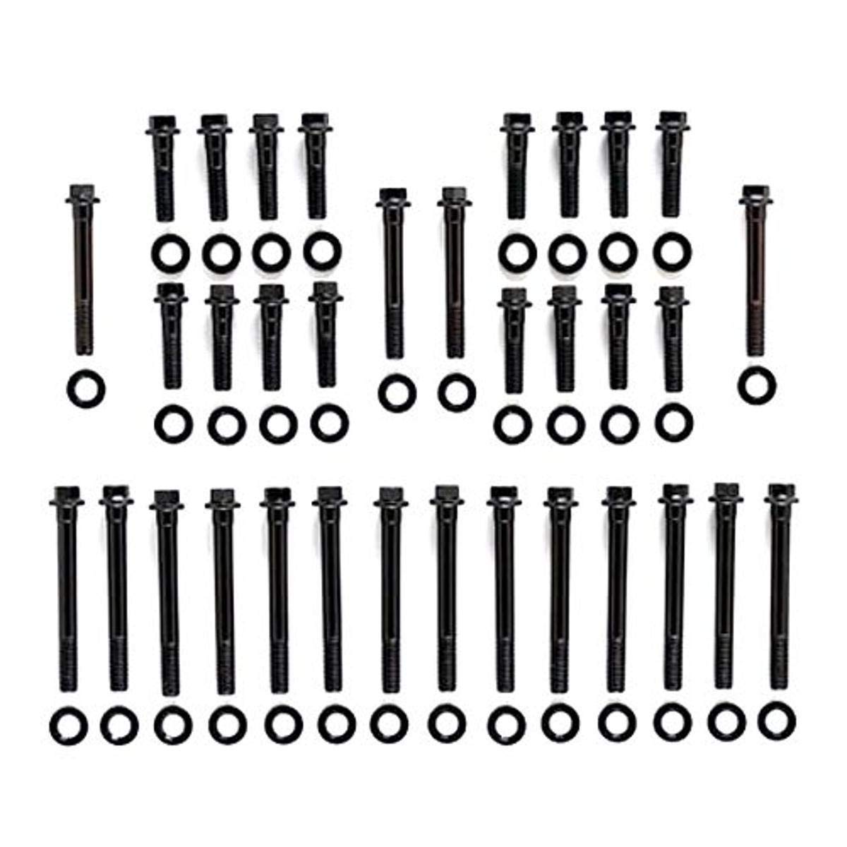 ARP High Performance Series 134-3604 Black Oxide 12-Point Cylinder Head Bolt Kit for Small Block Chevy with 23 Degree Pro Action Head