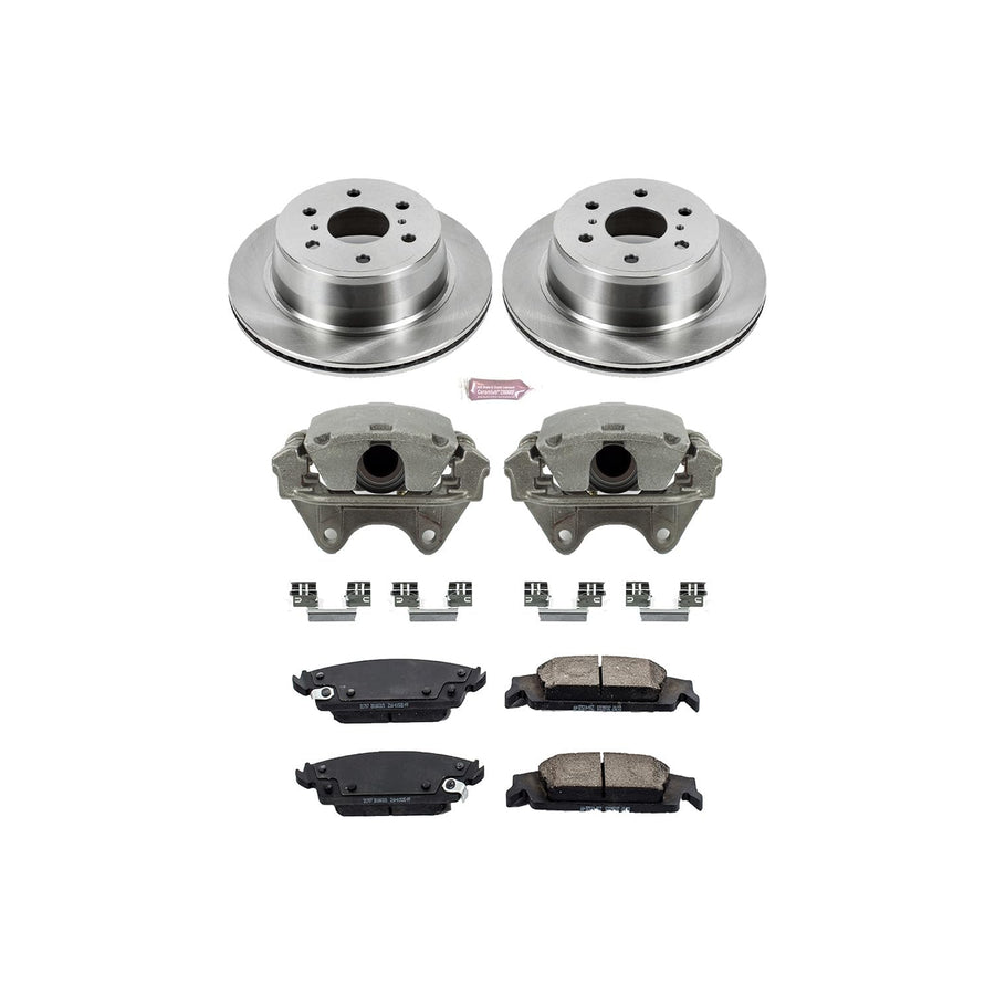 Power Stop KCOE6562 Brake Kit Autospecialty OE Replacement with Calipers For Escalade, Escalade ESV, Silverado 1500, Silverado 1500, Suburban, Tahoe, Sierra 1500 Yukon, Yukon XL [Model Specific]