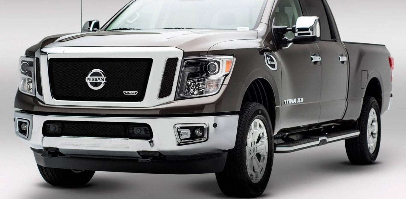 T-Rex Upper Class Black 51785 T-Rex Nissan Titan Blk Mesh Grille