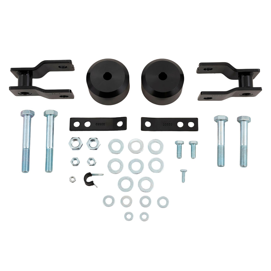 TrailFX Leveling Kit F-250 Super Duty and F-350 Super Duty Fits Four Wheel Drive 2017-2024 Coil Spring 2 Inch Spacers Anodized Aluminum Includes Installation Hardware TrailFX F20LL4